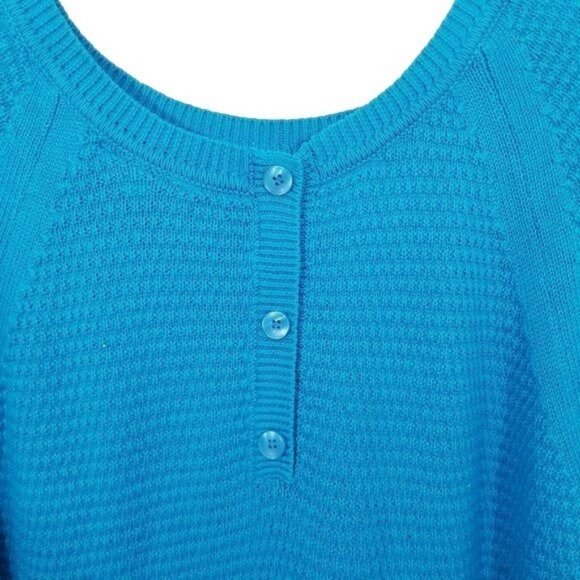 Lane Bryant Knit Turquoise Sweater - 22/24 NWT - Picture 5 of 7
